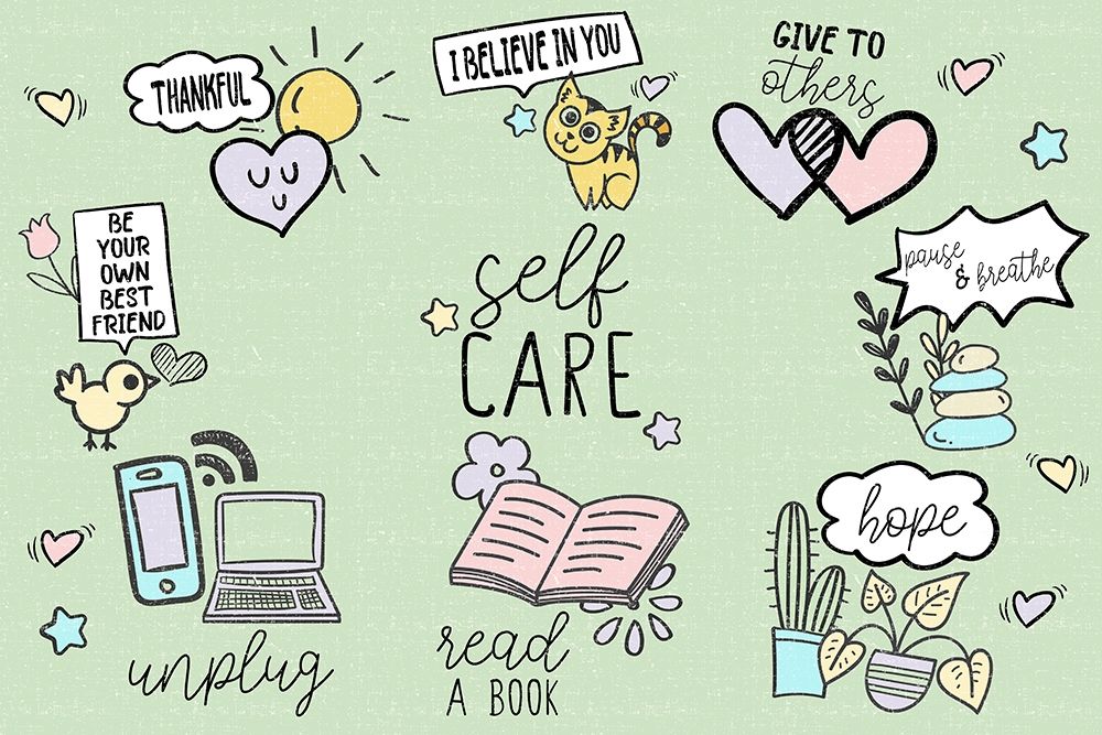 Self Care art print by Kimberly Allen for $57.95 CAD