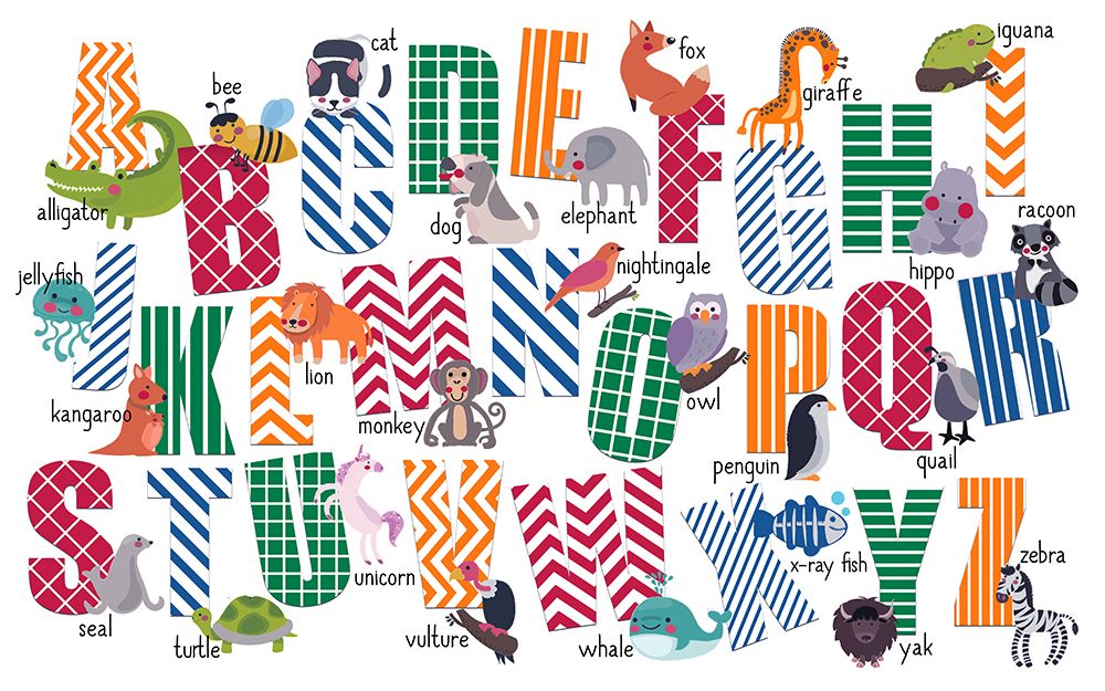 ABCs Animals V2 art print by Kimberly Allen for $57.95 CAD