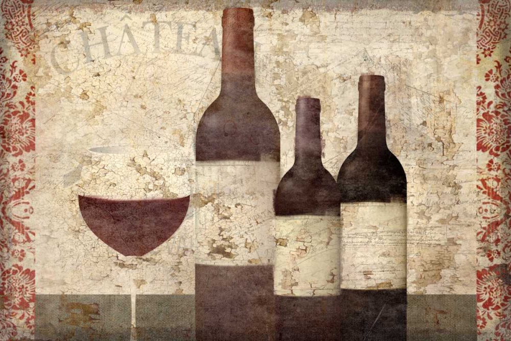 Vintage Wine art print by Kimberly Allen for $57.95 CAD