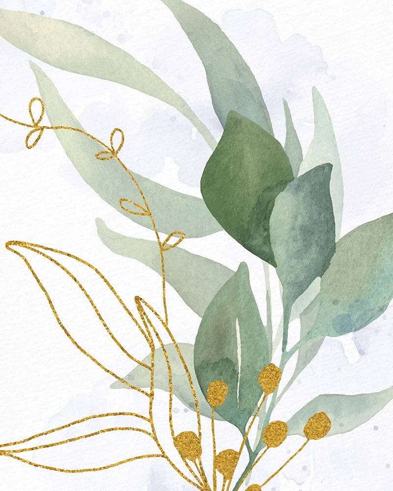 Greens 1 Gold art print by Kimberly Allen for $57.95 CAD