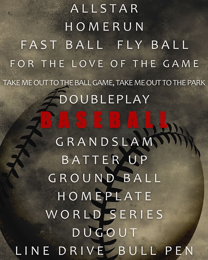 Baseball art print by Kimberly Allen for $57.95 CAD