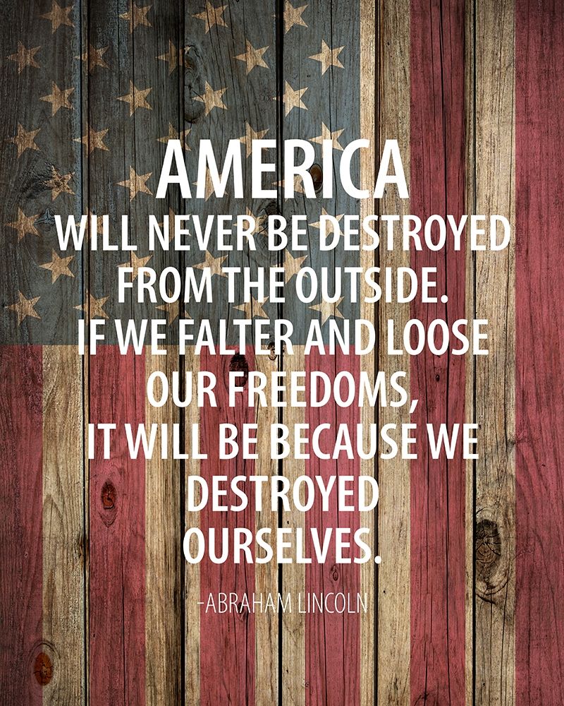 America Will Never art print by Kimberly Allen for $57.95 CAD