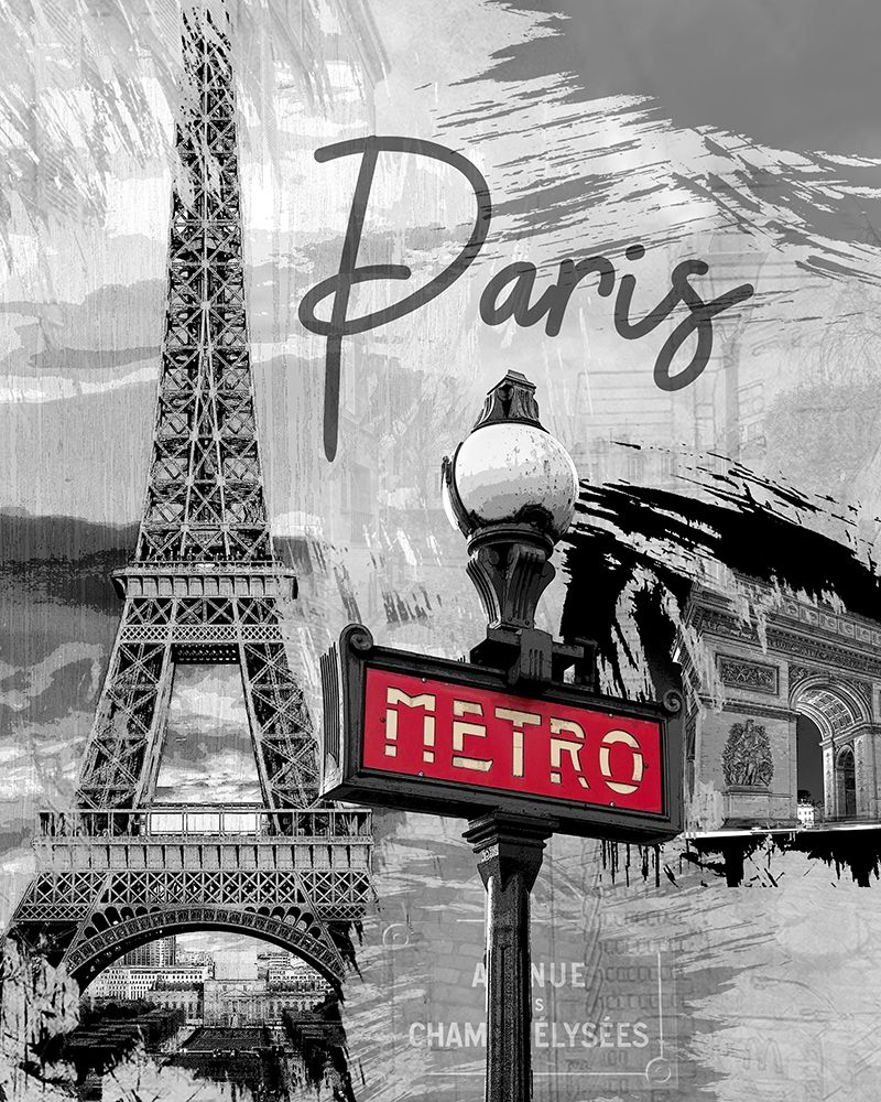 Paris Metro art print by Kimberly Allen for $57.95 CAD