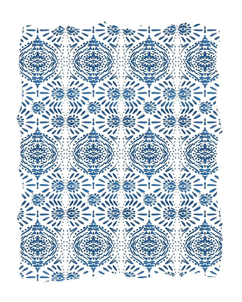 Ikat Blue 1 art print by Kimberly Allen for $57.95 CAD