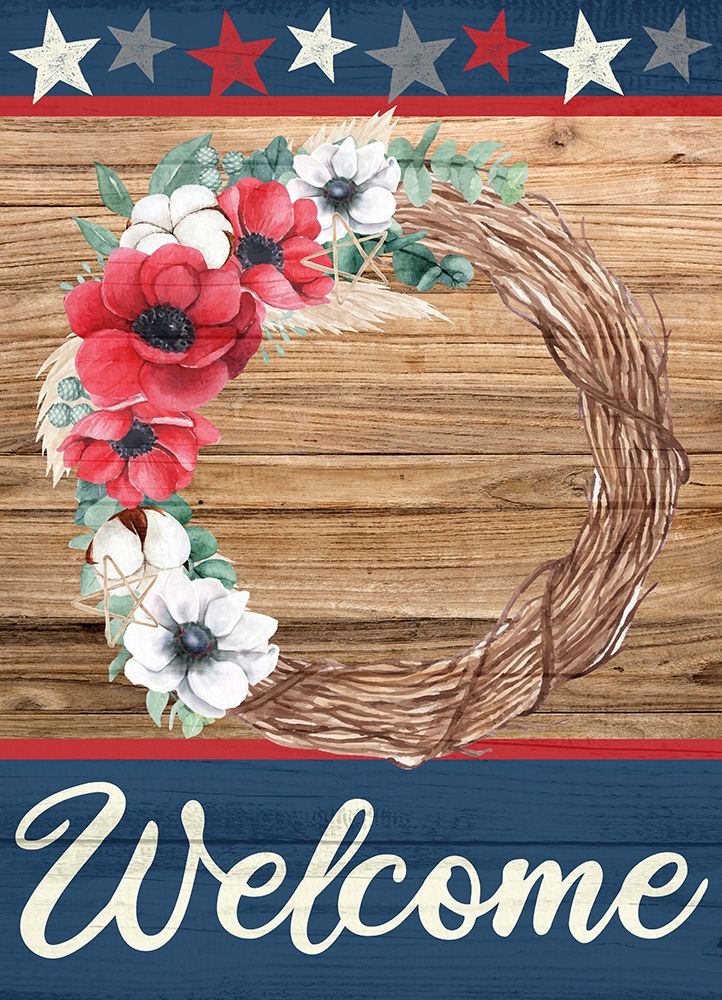 Patriotic Welcome art print by Kimberly Allen for $57.95 CAD
