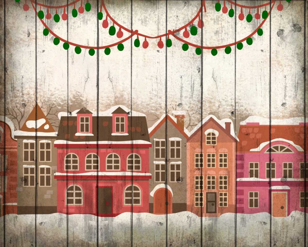 Christmas Village art print by Kimberly Allen for $57.95 CAD