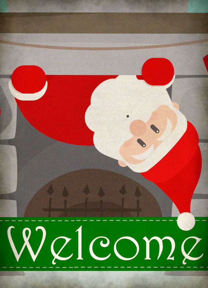 Chimney Santa art print by Kimberly Allen for $57.95 CAD