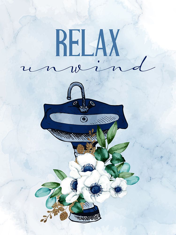 Relax Unwind Sink art print by Kimberly Allen for $57.95 CAD