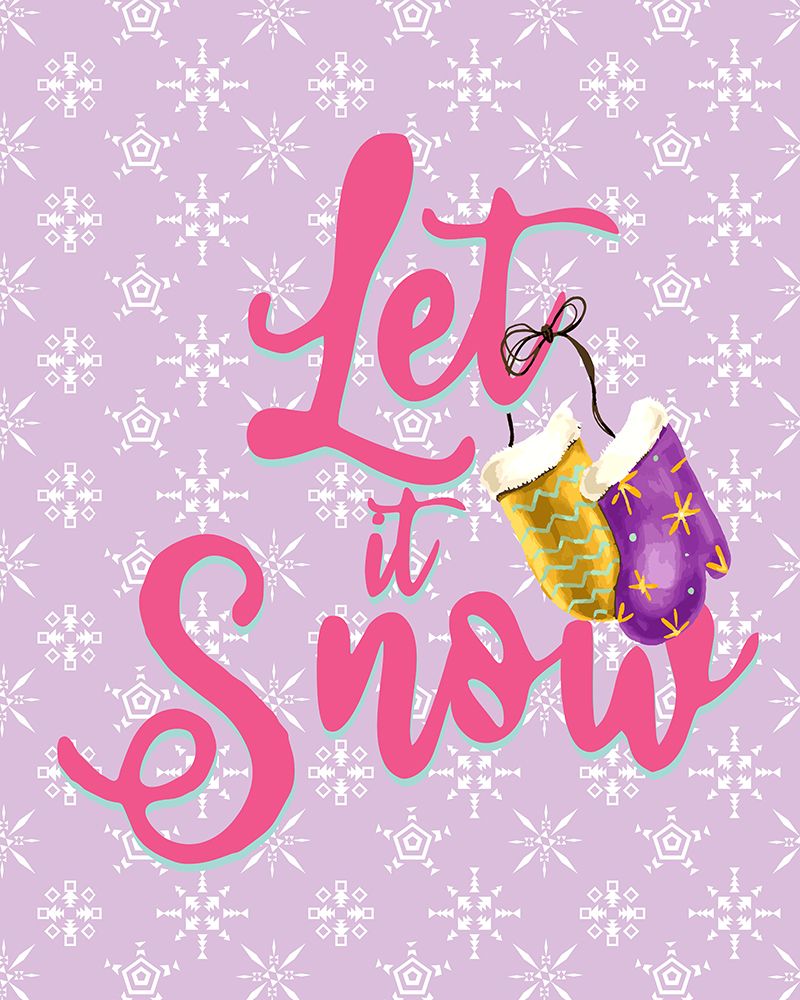 _Let It Snow Mittens art print by Kimberly Allen for $57.95 CAD