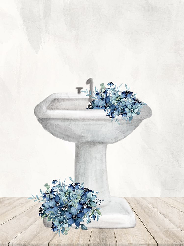 Blue Bath 3 art print by Kimberly Allen for $57.95 CAD