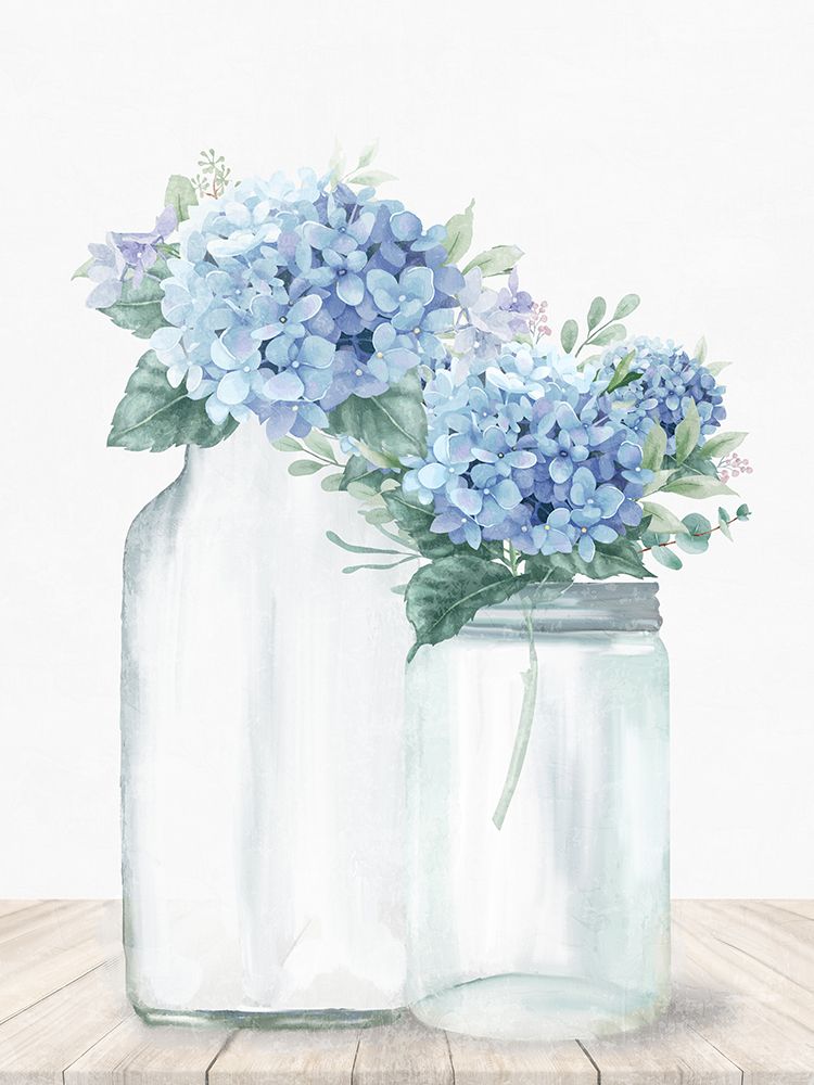 Hydrangea Glass 1 art print by Kimberly Allen for $57.95 CAD