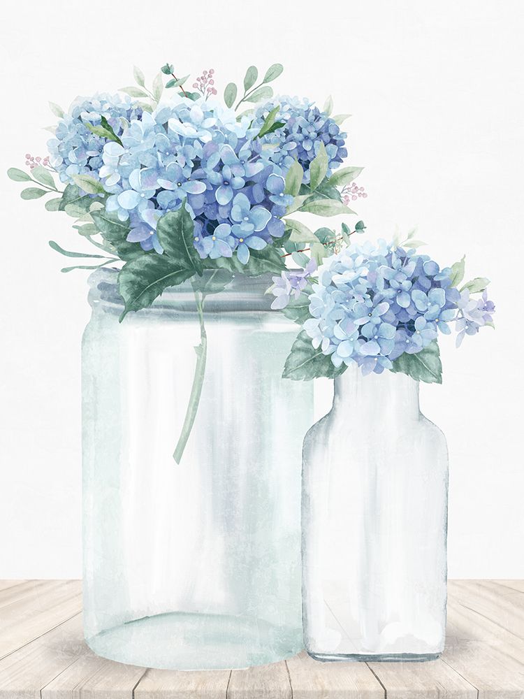Hydrangea Glass 2 art print by Kimberly Allen for $57.95 CAD