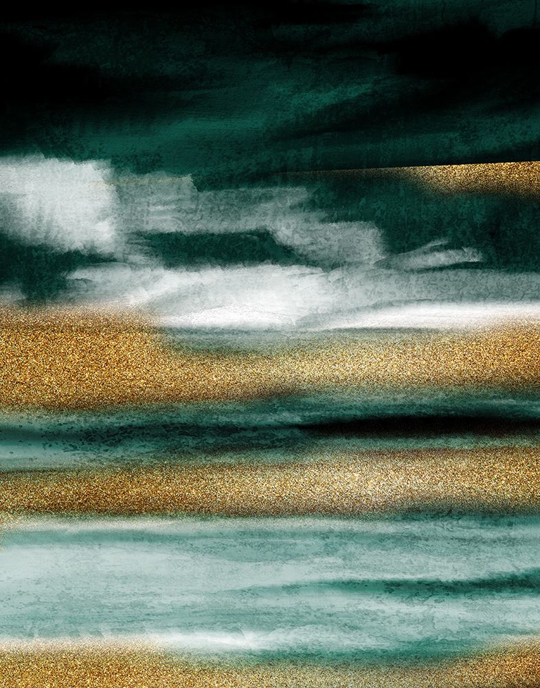 Layers Of Emerald And Gold 1 art print by Kimberly Allen for $57.95 CAD