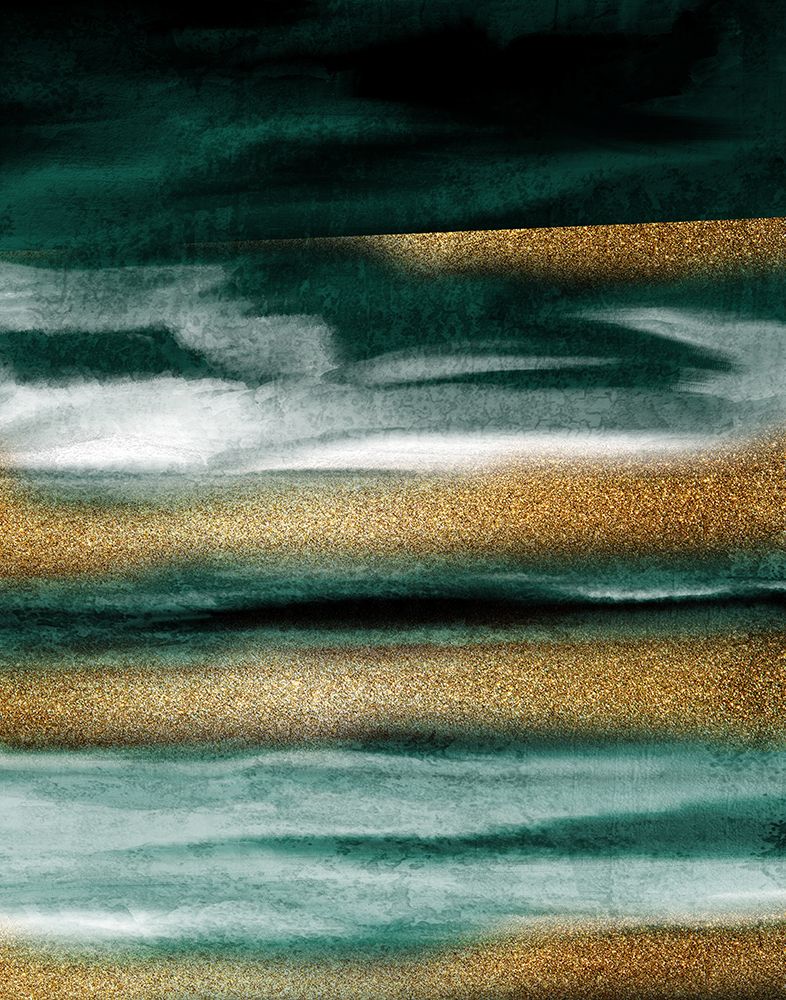 Layers Of Emerald And Gold 2 art print by Kimberly Allen for $57.95 CAD
