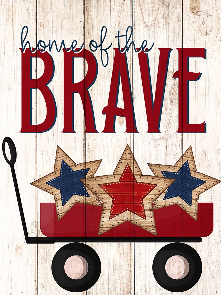 Home Of The Brave Wagon art print by Kimberly Allen for $57.95 CAD