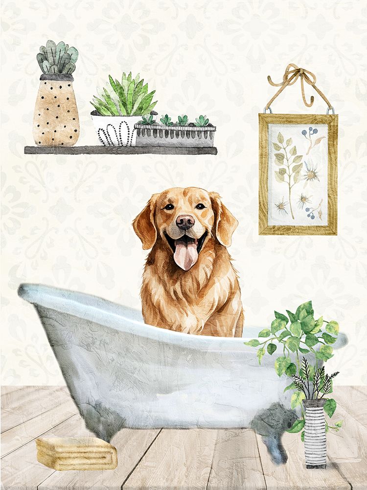 Pet Bath 1 art print by Kimberly Allen for $57.95 CAD