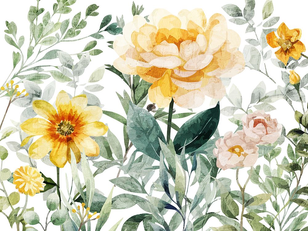 Yellow Garden 1 art print by Kimberly Allen for $57.95 CAD