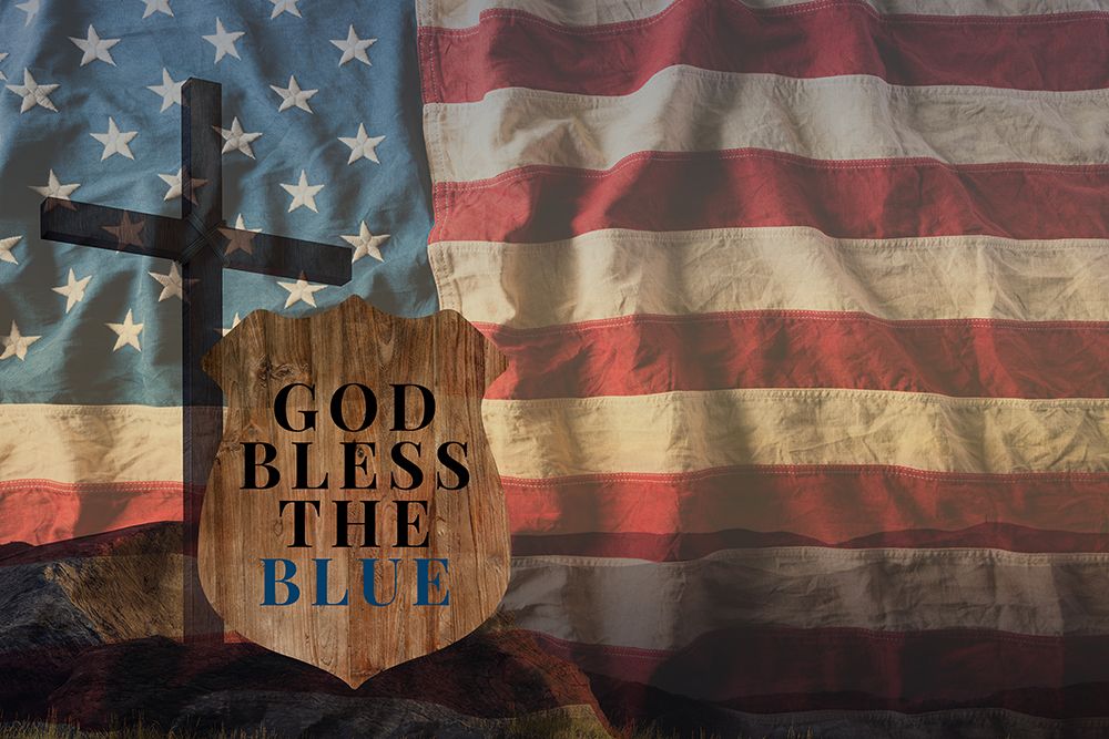 God Bless The Blue art print by Kimberly Allen for $57.95 CAD