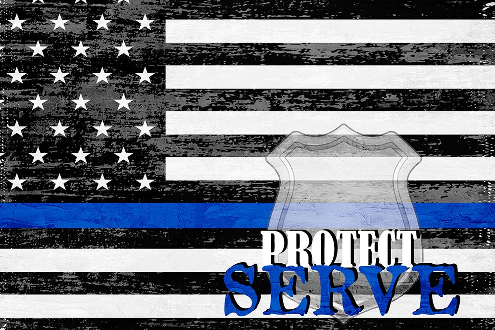Protect Serve Badge art print by Kimberly Allen for $57.95 CAD