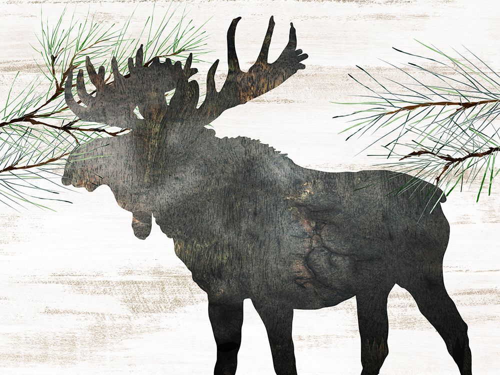 Moose Silhouette art print by Kimberly Allen for $57.95 CAD