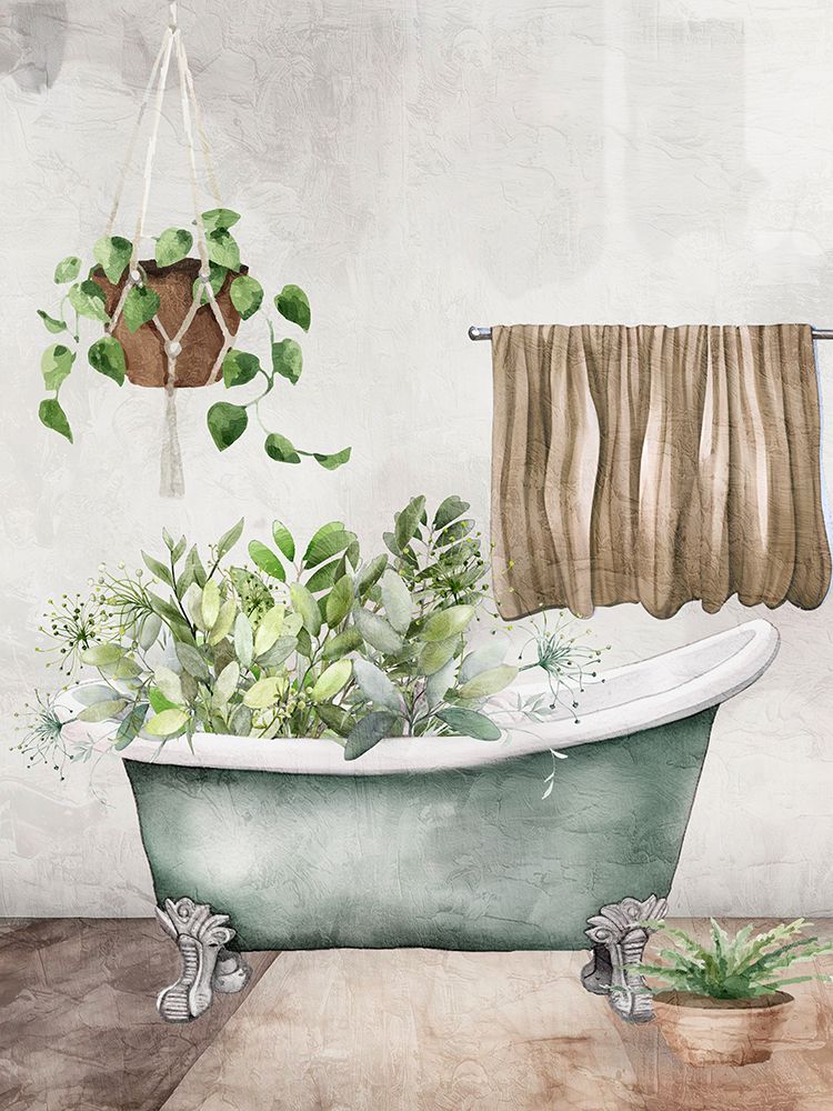 Bath Greens 1 art print by Kimberly Allen for $57.95 CAD