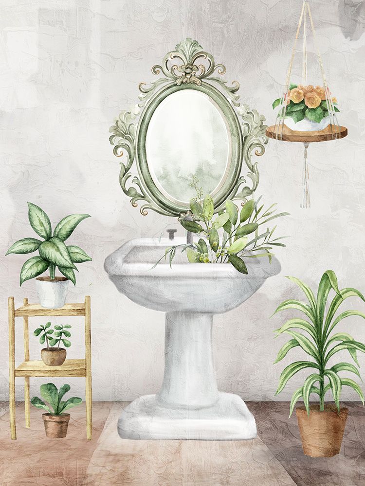 Bath Greens 3 art print by Kimberly Allen for $57.95 CAD