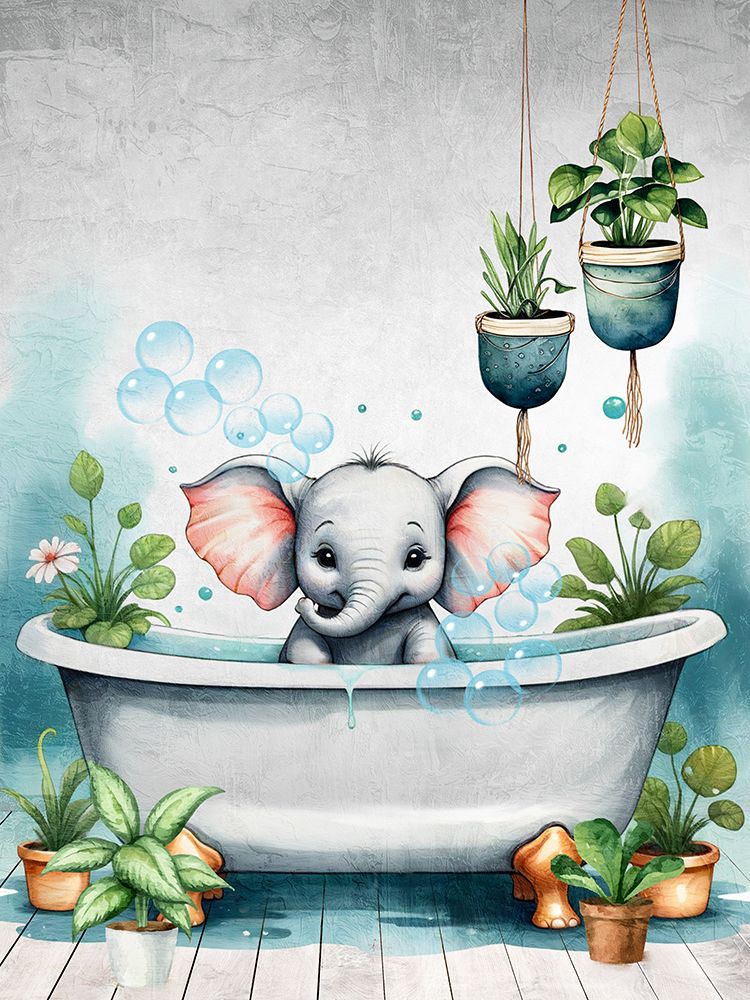 Littles Bath 1 art print by Kimberly Allen for $57.95 CAD