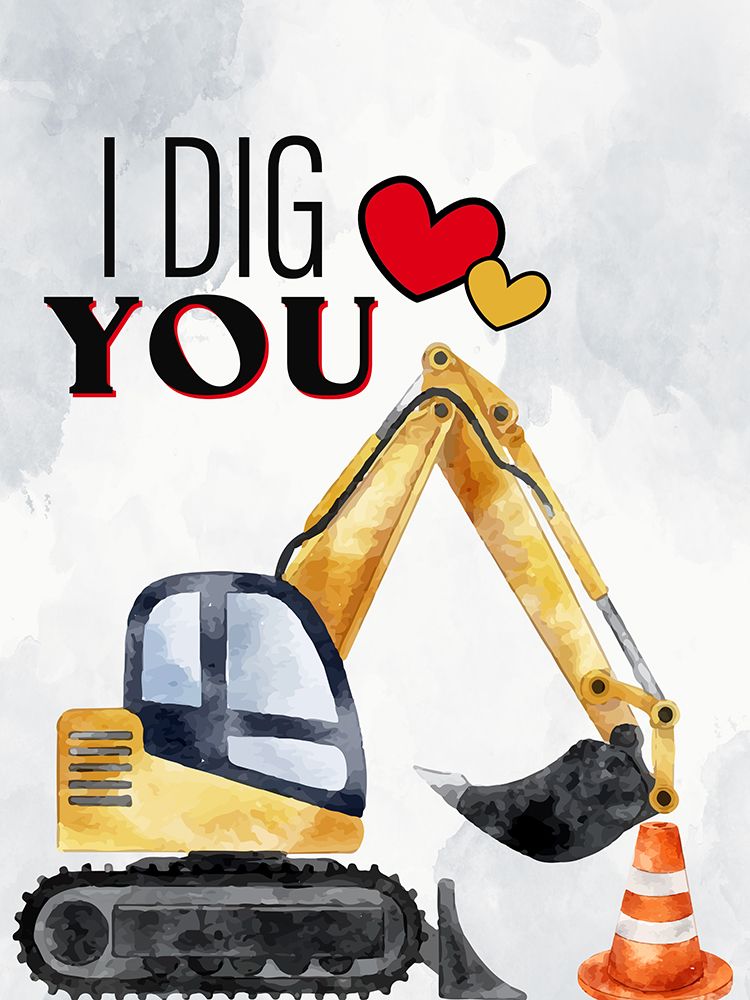 Construction Valentine 3 art print by Kimberly Allen for $57.95 CAD
