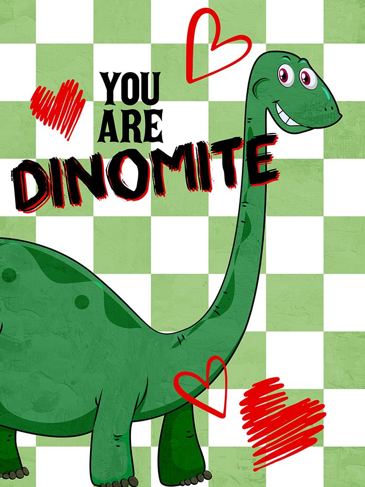 Dino Valentine 1 art print by Kimberly Allen for $57.95 CAD