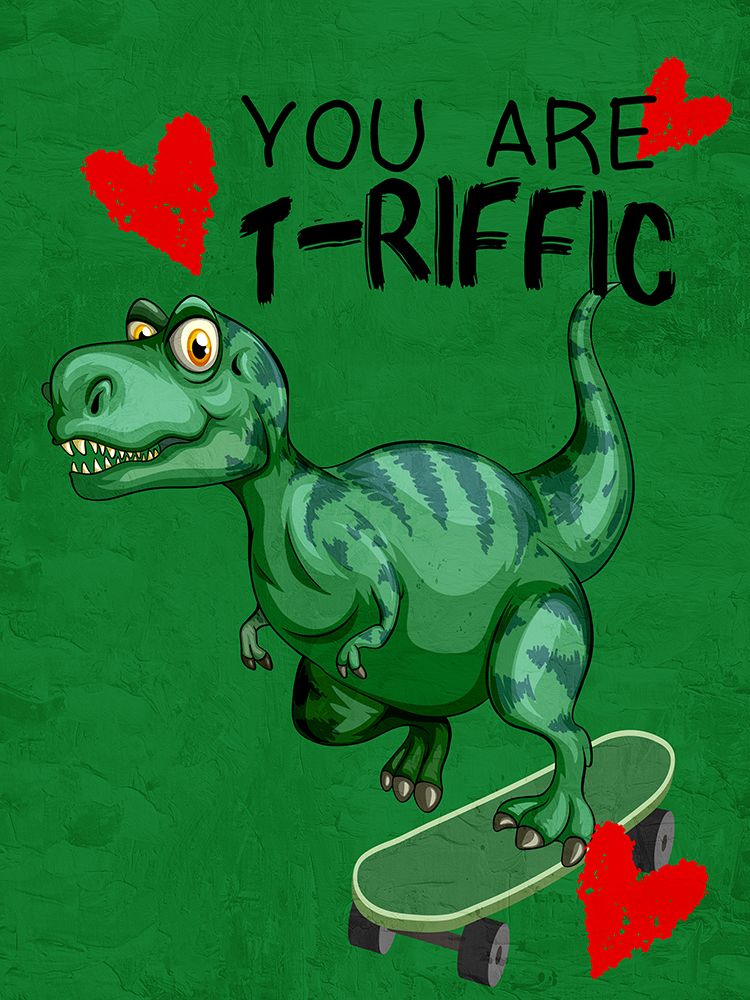 Dino Valentine 4 art print by Kimberly Allen for $57.95 CAD