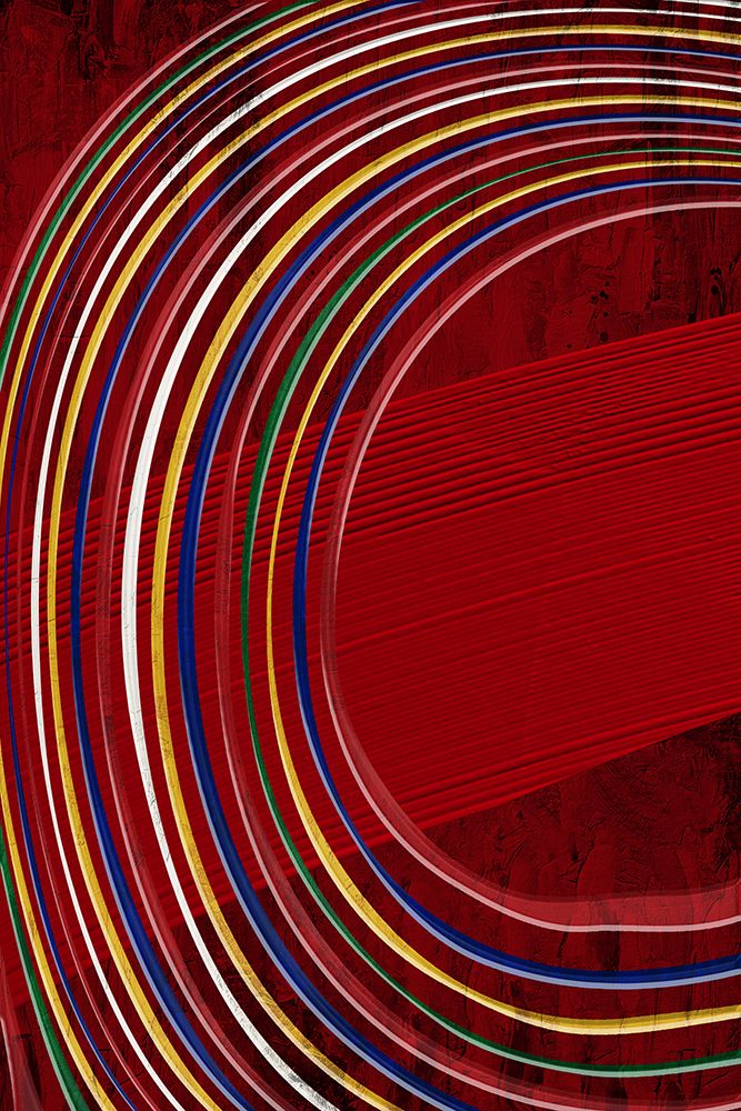 Primary Circle In Red 1 art print by Kimberly Allen for $57.95 CAD