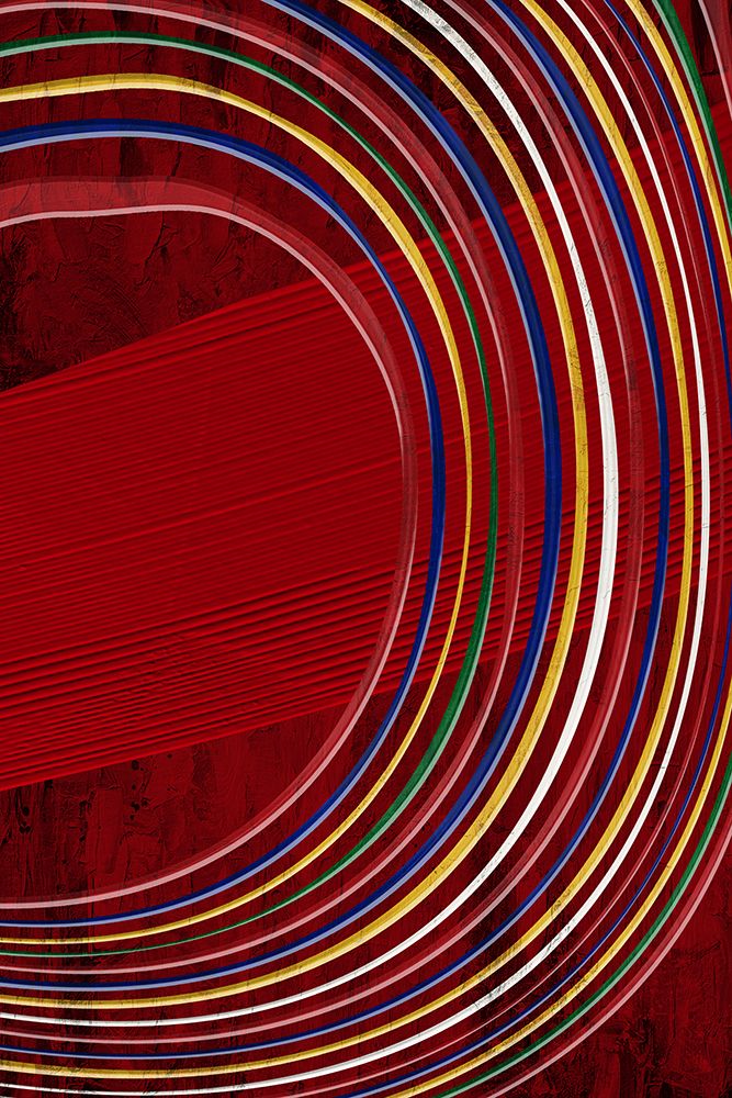 Primary Circle In Red 2 art print by Kimberly Allen for $57.95 CAD