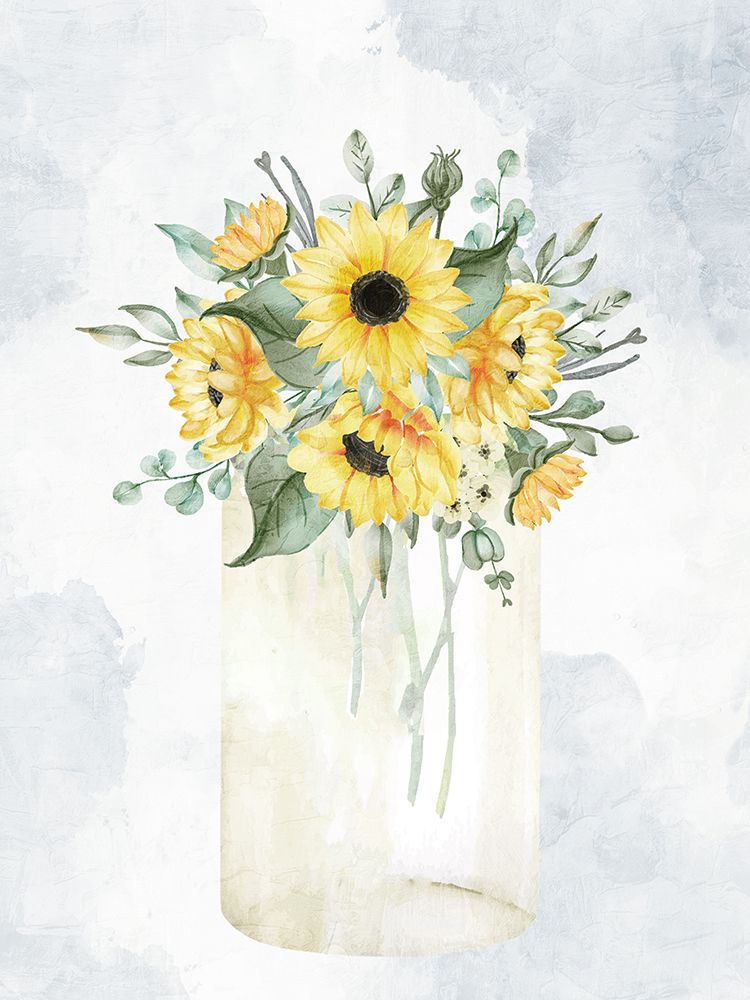 Sunflower Jar 1 art print by Kimberly Allen for $57.95 CAD