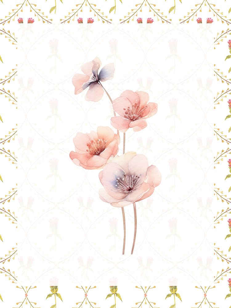Trellis Floral 1 art print by Kimberly Allen for $57.95 CAD