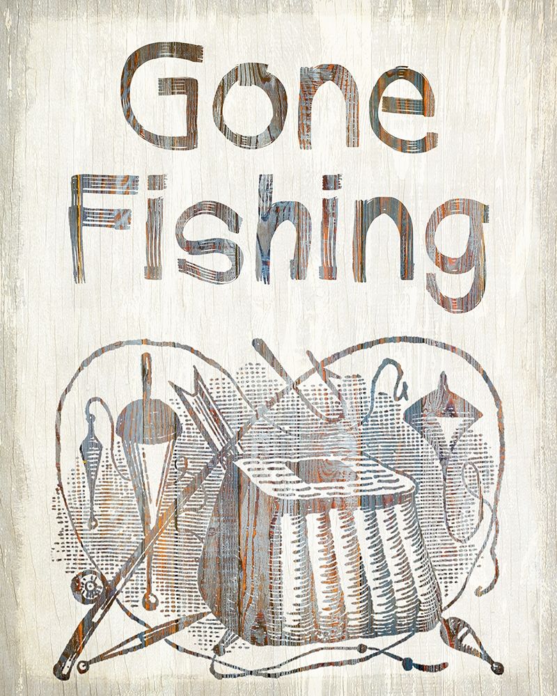 Gone Fishing art print by Kimberly Allen for $57.95 CAD