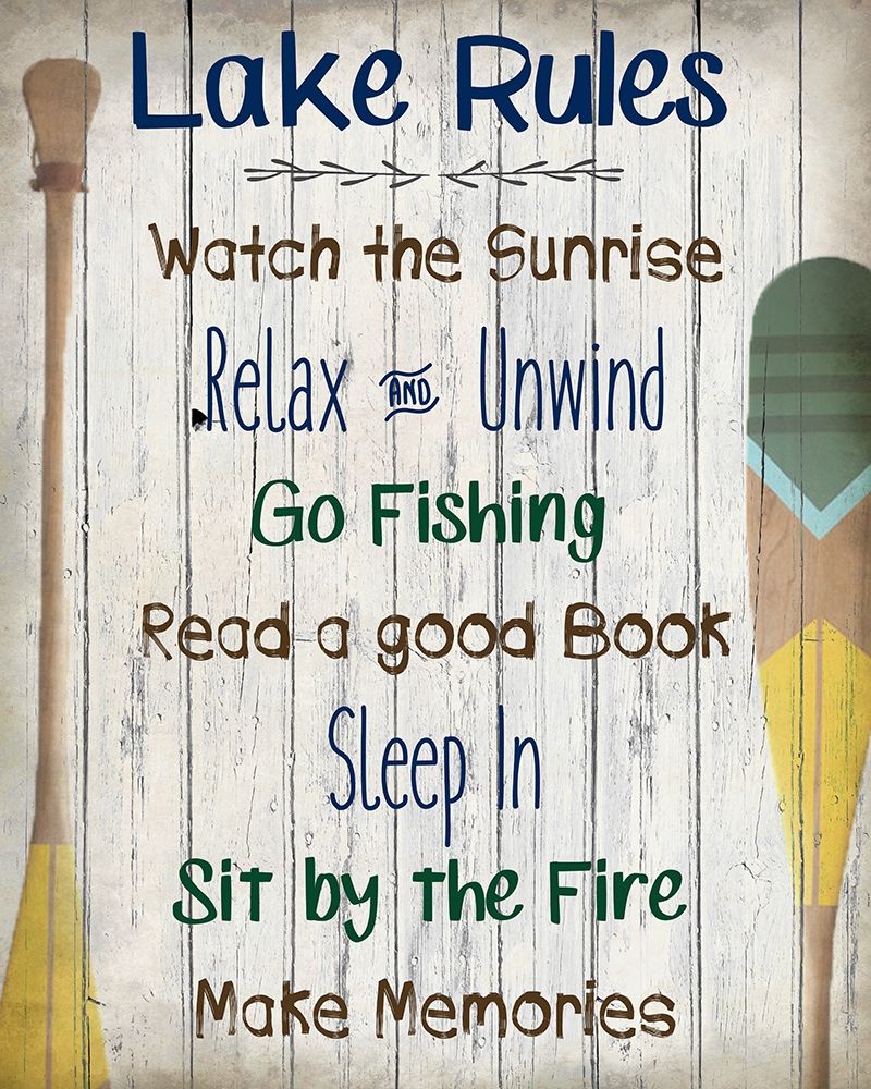 Lake Rules art print by Kimberly Allen for $57.95 CAD
