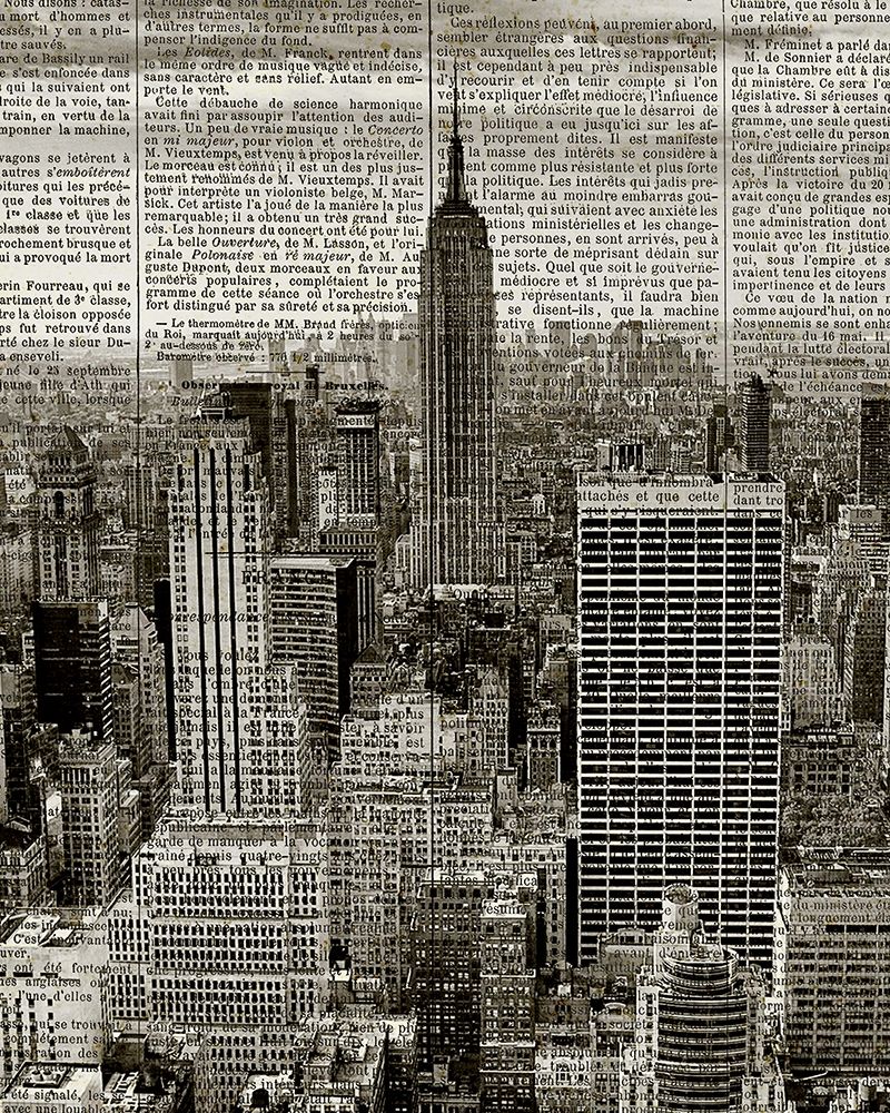 Newspaper City 1 art print by Allen Kimberly for $57.95 CAD