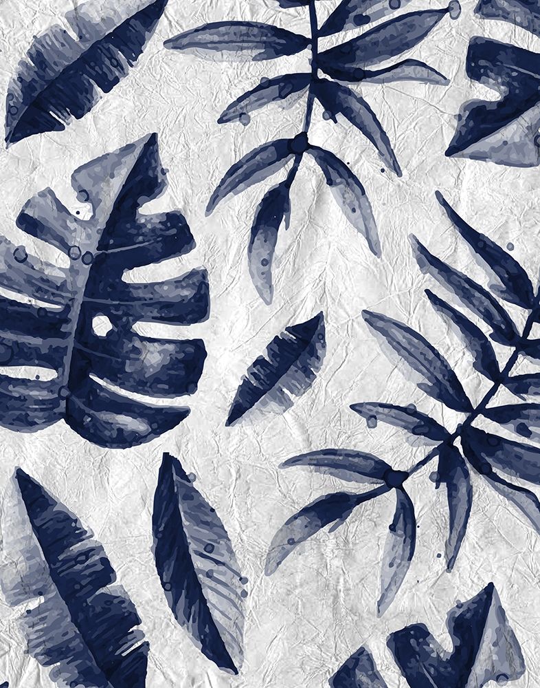 Tropic Indigo Leaves 2 art print by Kimberly Allen for $57.95 CAD