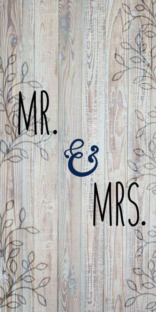 Mr and Mrs art print by Kimberly Allen for $49.95 CAD