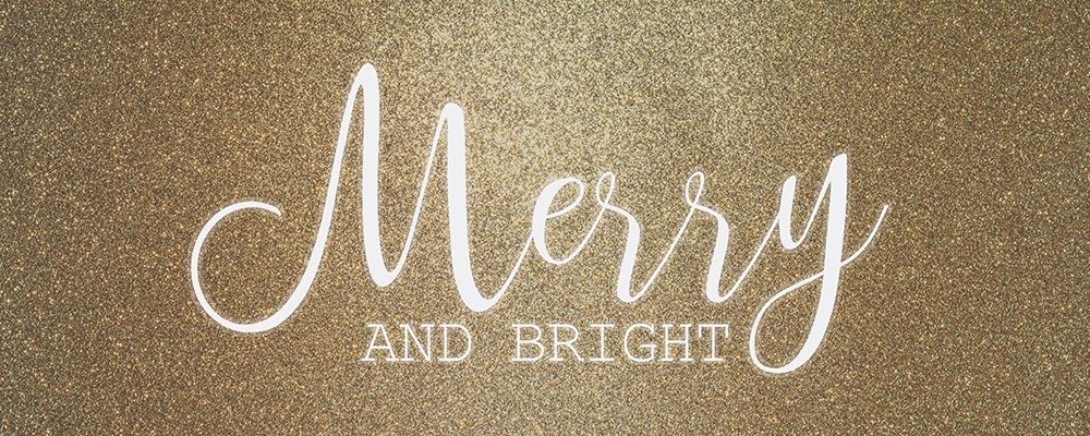 Merry and Bright Gold art print by Allen Kimberly for $57.95 CAD