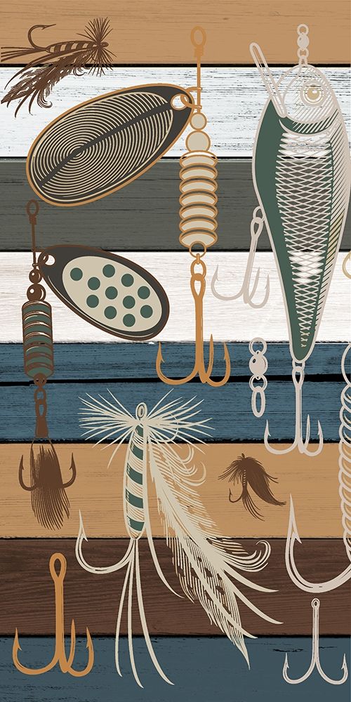 Fishing Panel 2 V2 art print by Kimberly Allen for $57.95 CAD