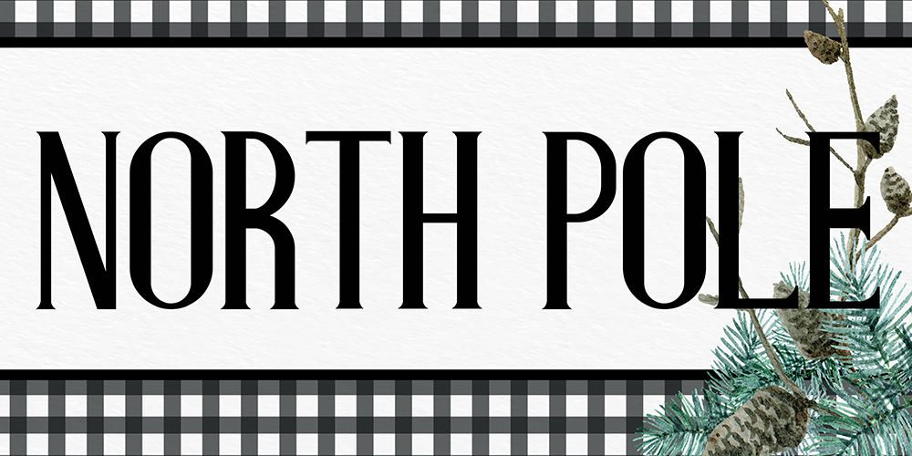 North Pole Plaid art print by Kimberly Allen for $57.95 CAD