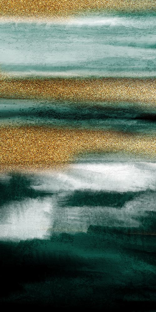 Layers Of Emerald And Gold 1 art print by Kimberly Allen for $57.95 CAD