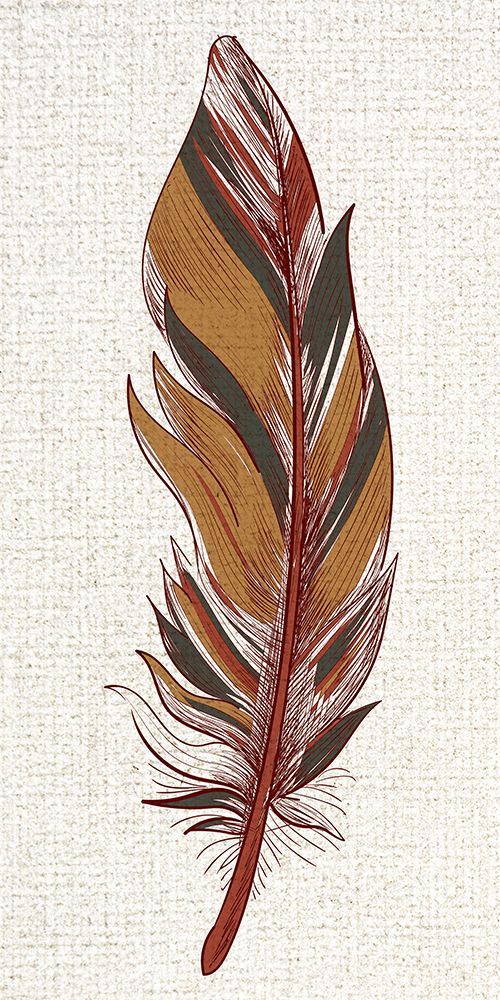 Feather Linen Panel 1 art print by Kimberly Allen for $57.95 CAD