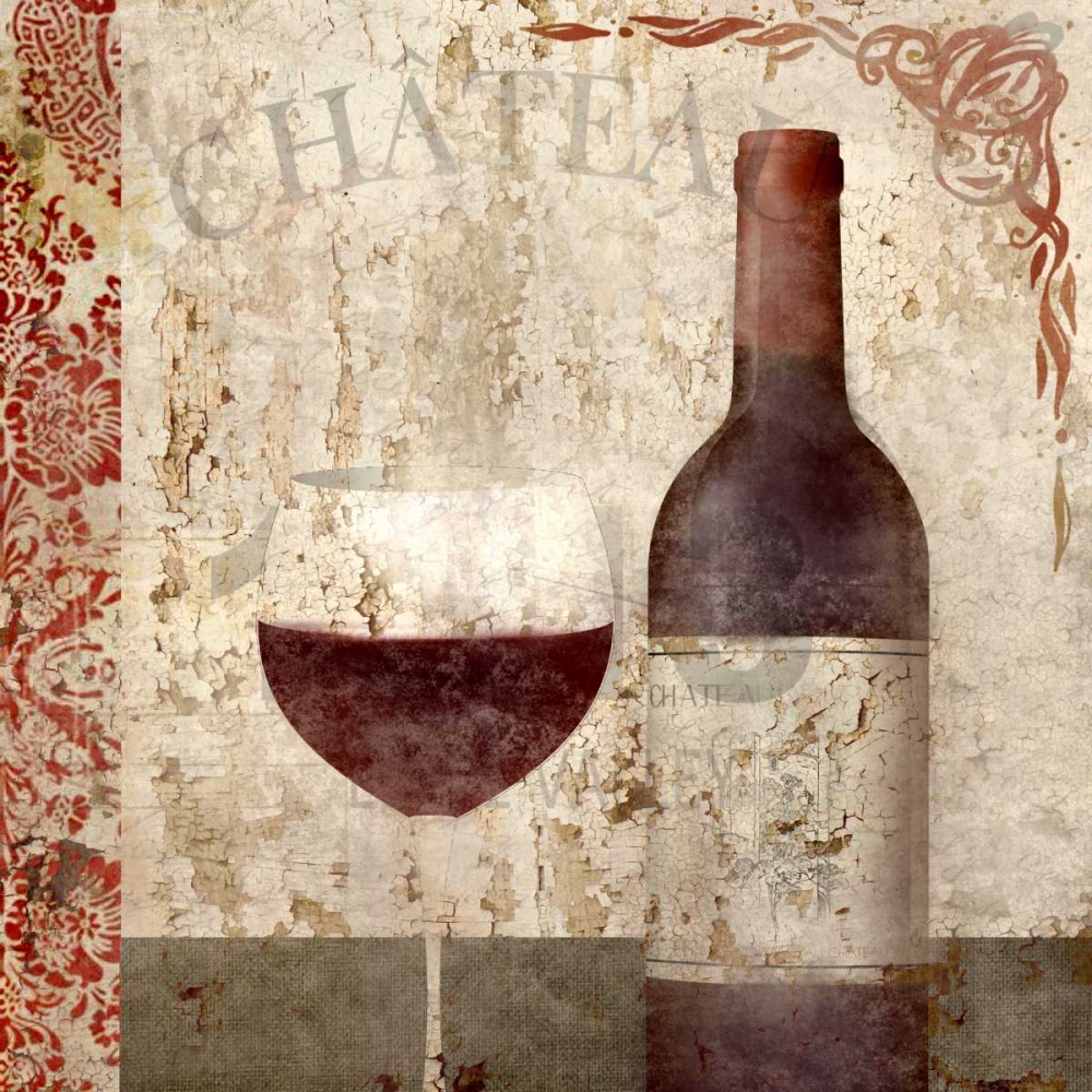 Vintage Wine 1 art print by Kimberly Allen for $57.95 CAD