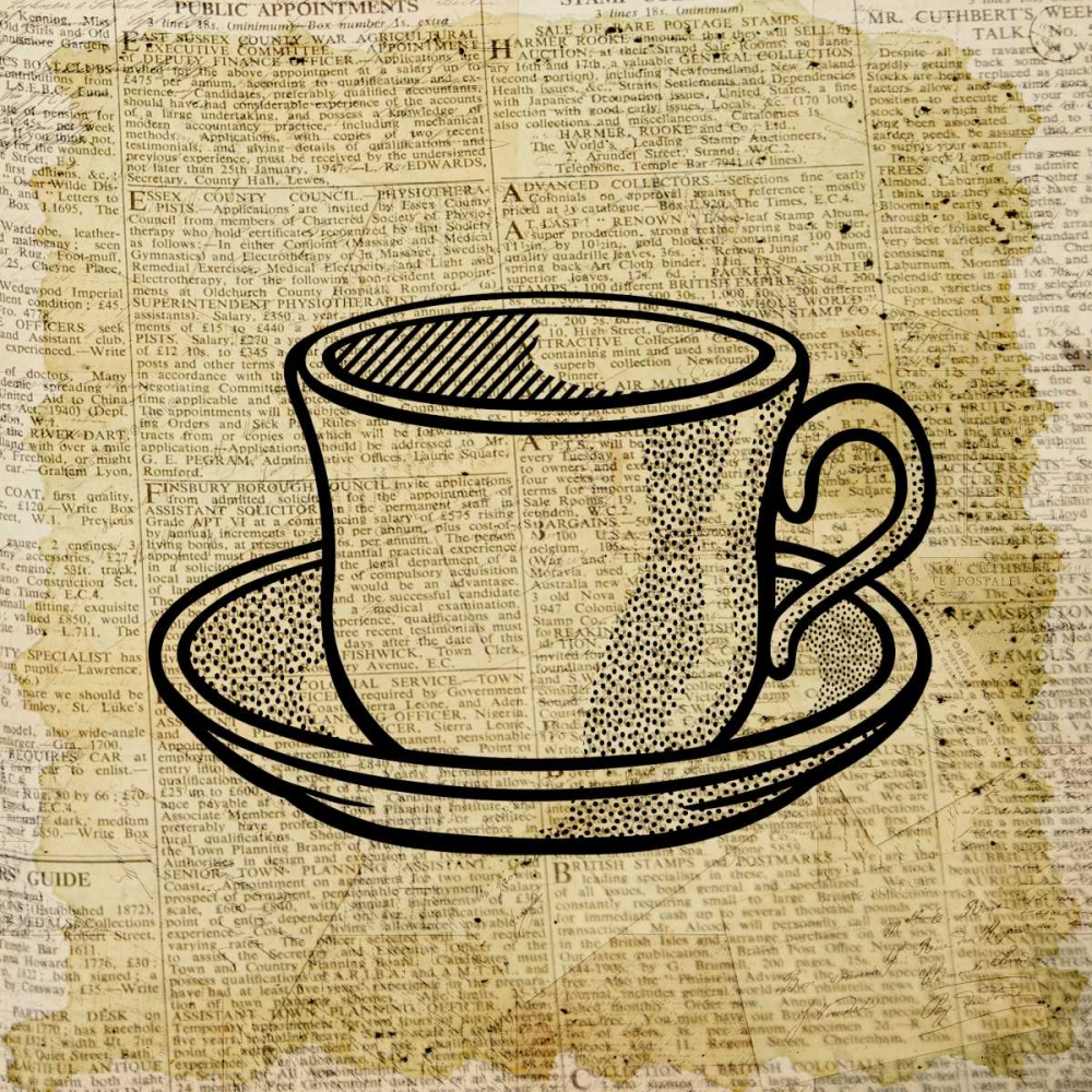 Coffee On Print 1 art print by Kimberly Allen for $57.95 CAD
