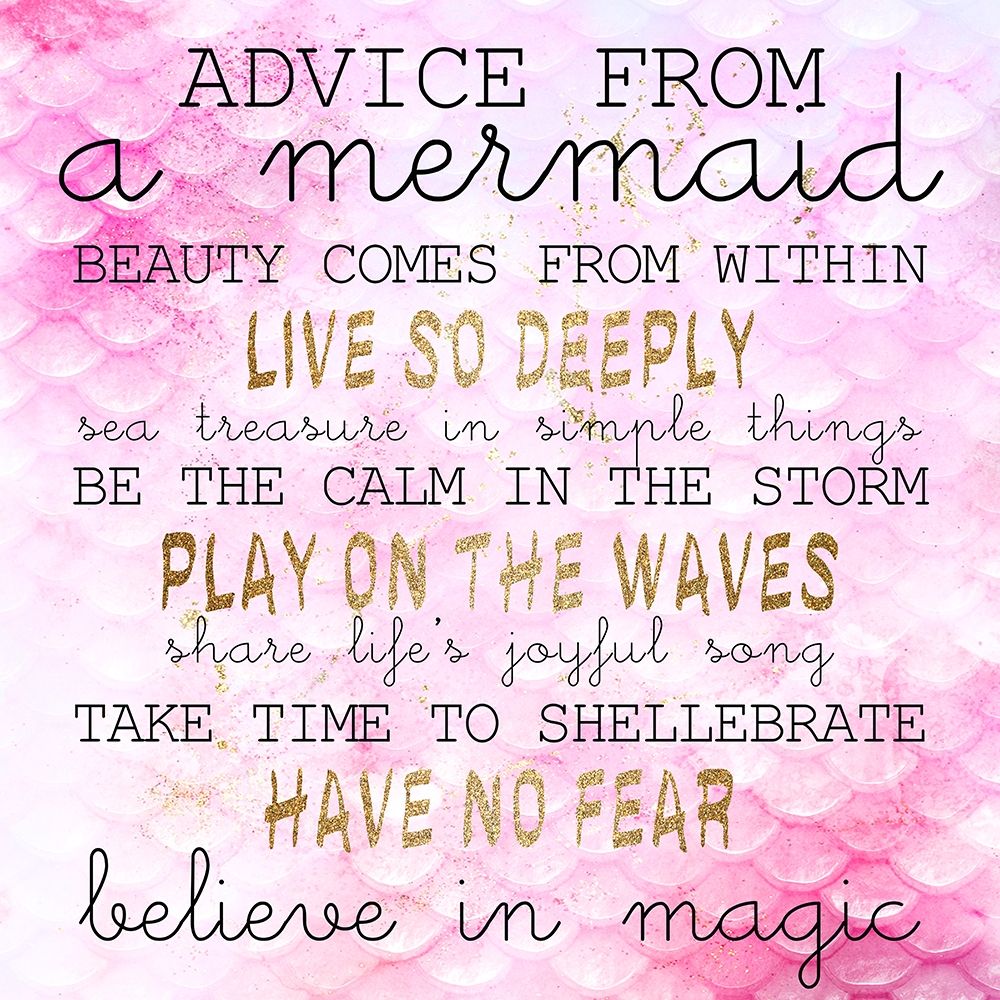 Advice From a Mermaid art print by Kimberly Allen for $57.95 CAD