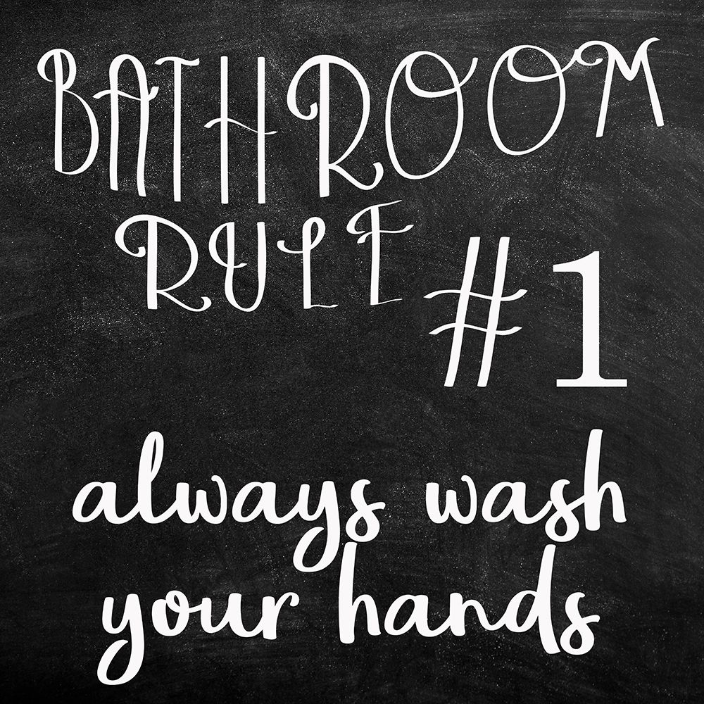 Bath Rules 1 art print by Kimberly Allen for $57.95 CAD