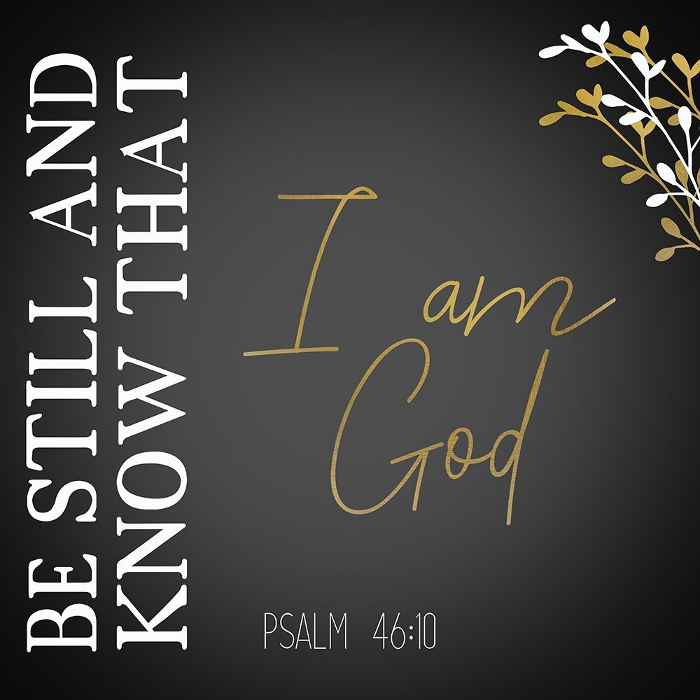 I am God Black Square art print by Allen Kimberly for $57.95 CAD