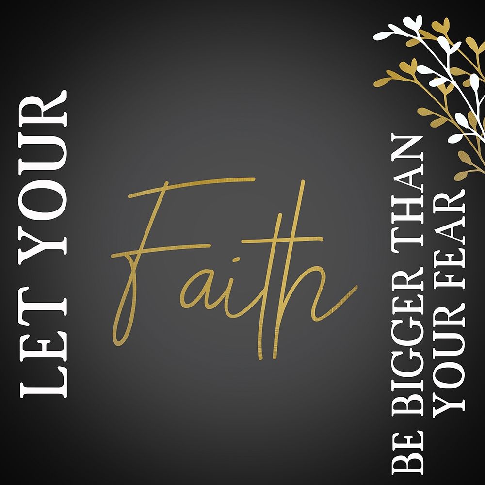 Your Faith Black Square art print by Allen Kimberly for $57.95 CAD